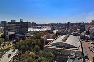 Отель Sky Loft Hotel Kyiv by Rixwell Киев Улучшенный двухместный номер Sky с 2 отдельными кроватями и видом на город-3
